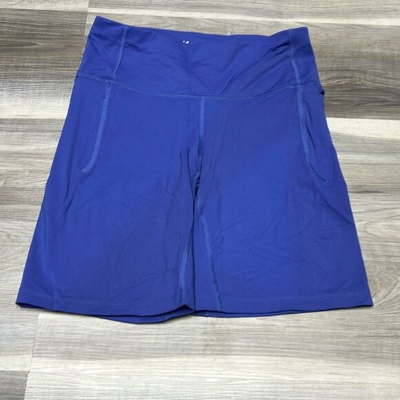 Under armour blue bike shorts with pockets size medium - Picture 2 of 8